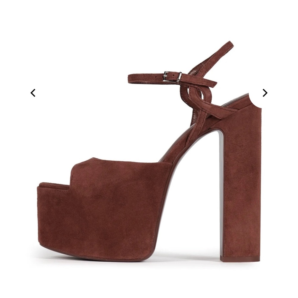 Jeffrey Campbell Brown Suede Platform Sandals